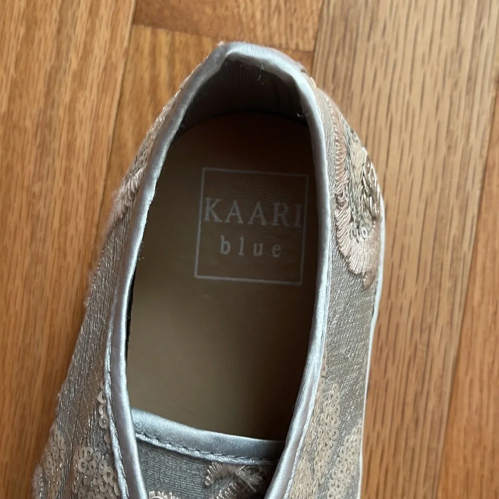 Kaari Blue NWOT❗️Haven Sequin Ribbon Tie Sneakers